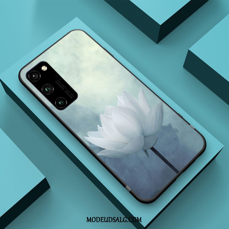 Honor View30 Pro Etui Kinesisk Stil Mode Beskyttelse Cover Blå