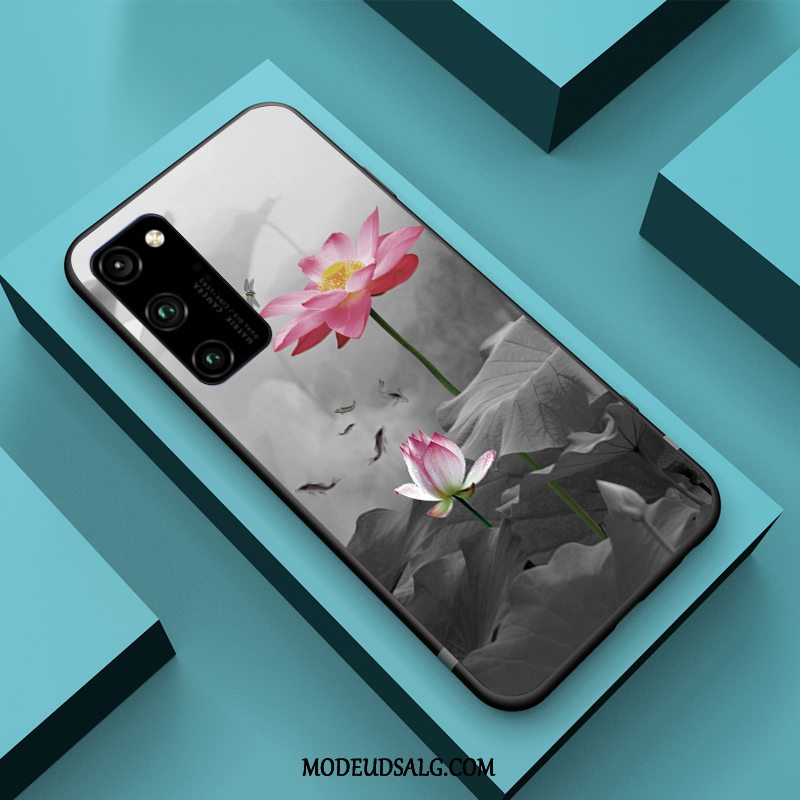 Honor View30 Pro Etui Kinesisk Stil Mode Beskyttelse Cover Blå