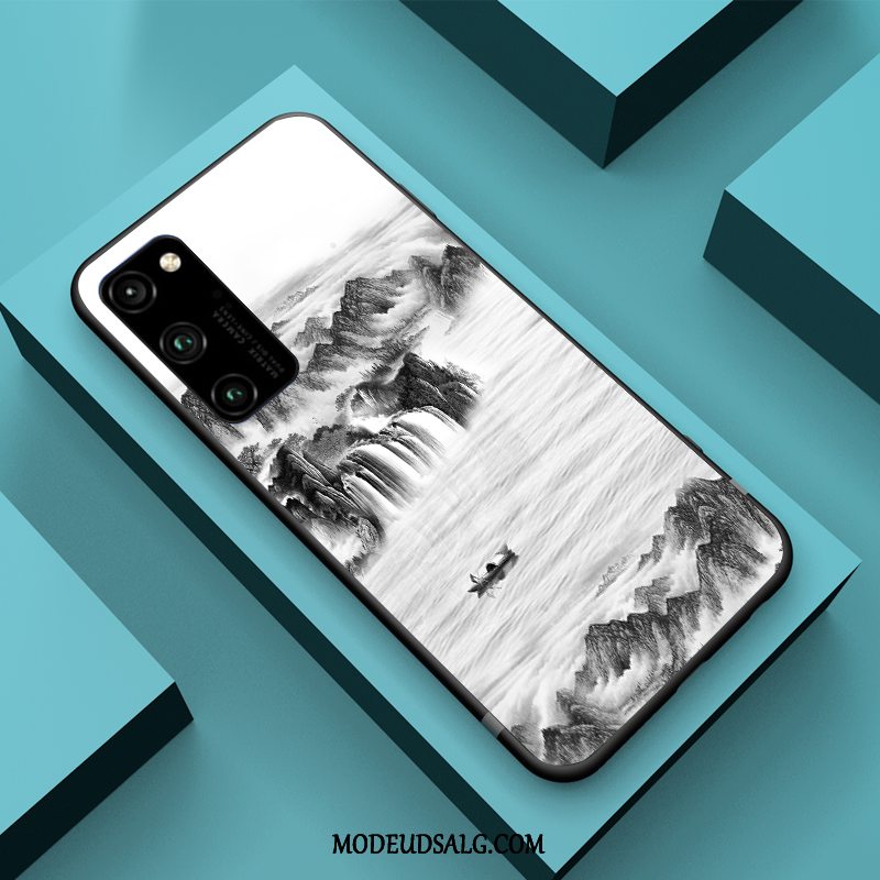 Honor View30 Pro Etui Kinesisk Stil Mode Beskyttelse Cover Blå