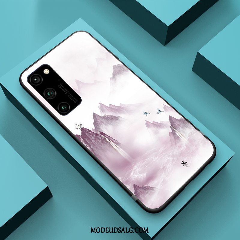 Honor View30 Pro Etui Kinesisk Stil Mode Beskyttelse Cover Blå