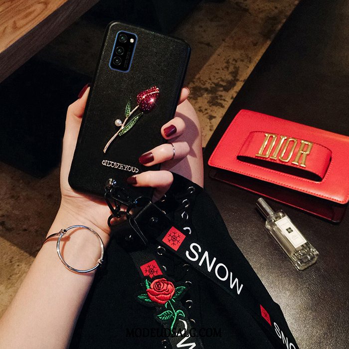 Honor View30 Pro Etui Silikone Rose Rød Trend Beskyttelse