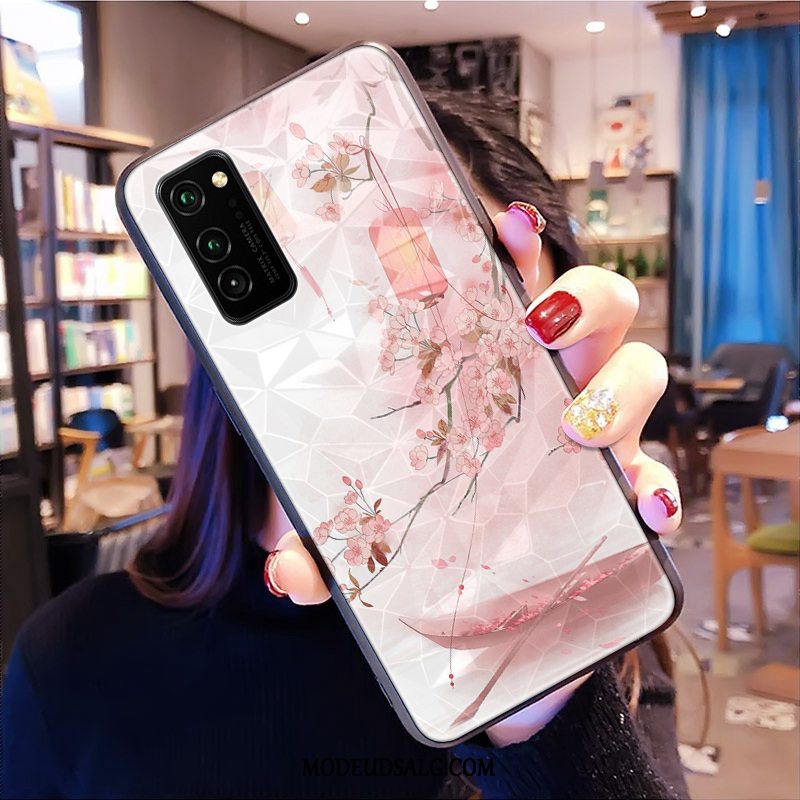 Honor View30 Pro Etui Trendy Rombe Anti-fald Af Personlighed Mønster