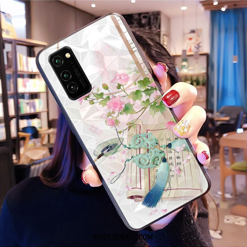 Honor View30 Pro Etui Trendy Rombe Anti-fald Af Personlighed Mønster