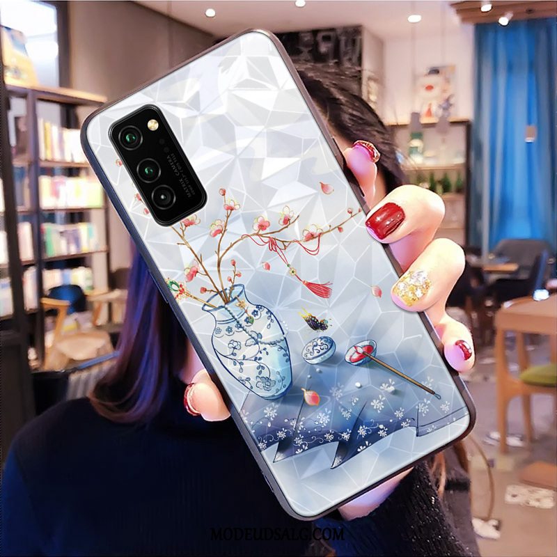 Honor View30 Pro Etui Trendy Rombe Anti-fald Af Personlighed Mønster