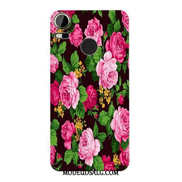 Htc Desire 10 Lifestyle Etui Anti-fald Mode Blød Blomster Af Personlighed