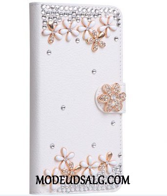 Htc Desire 10 Lifestyle Etui / Cover Gennemsigtig Strass Beskyttelse Sommerfugle