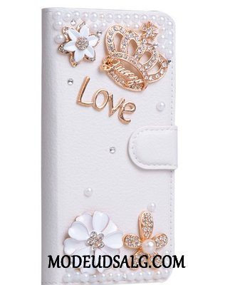 Htc Desire 10 Lifestyle Etui / Cover Gennemsigtig Strass Beskyttelse Sommerfugle