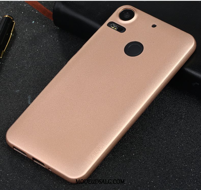 Htc Desire 10 Lifestyle Etui Rød Nubuck Alt Inklusive Cover Blød