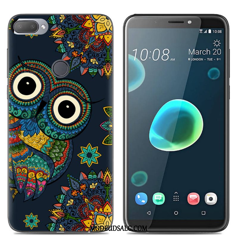 Htc Desire 12+ Etui Blød Kreativ Cartoon Af Personlighed Farve