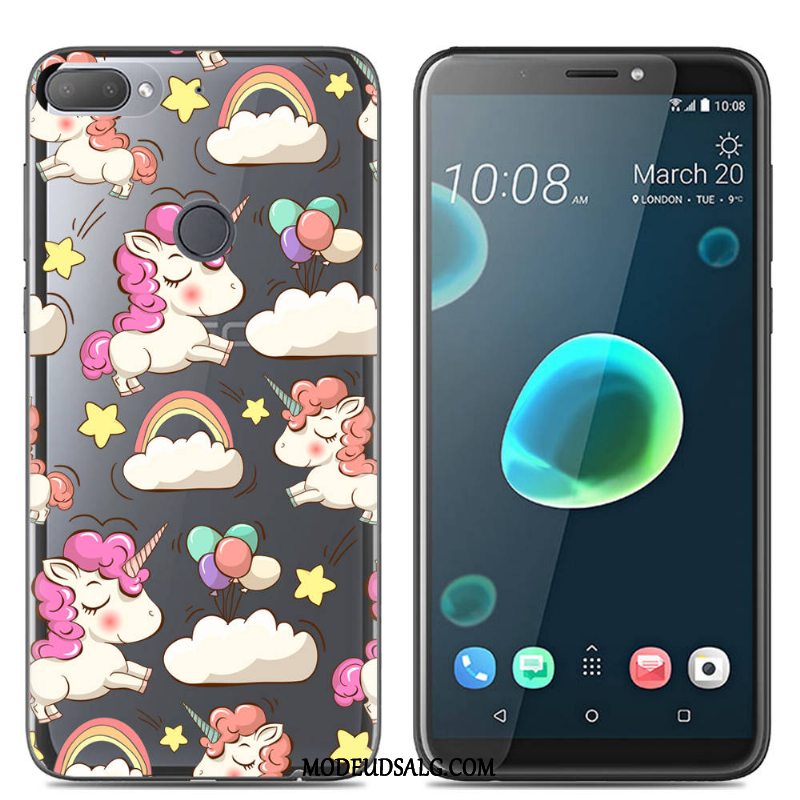 Htc Desire 12+ Etui Blød Kreativ Cartoon Af Personlighed Farve