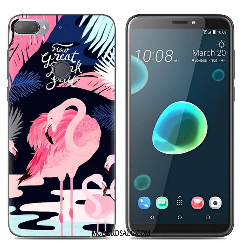 Htc Desire 12+ Etui Blød Kreativ Cartoon Af Personlighed Farve