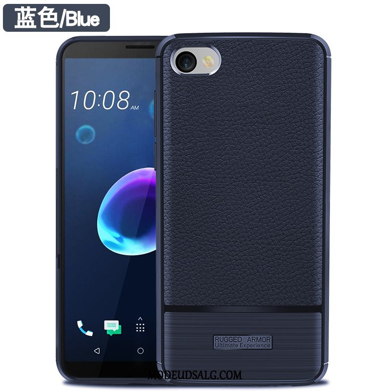 Htc Desire 12 Etui / Cover Blød Litchi Anti-fald Mønster