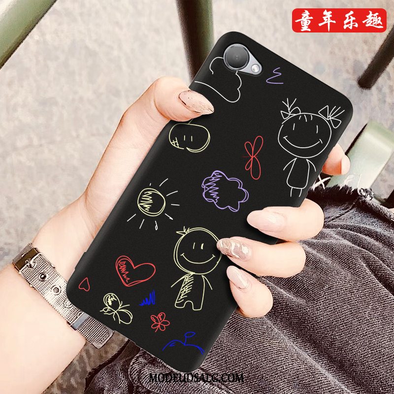 Htc Desire 12 Etui / Cover Gul Cartoon Lille Sektion And