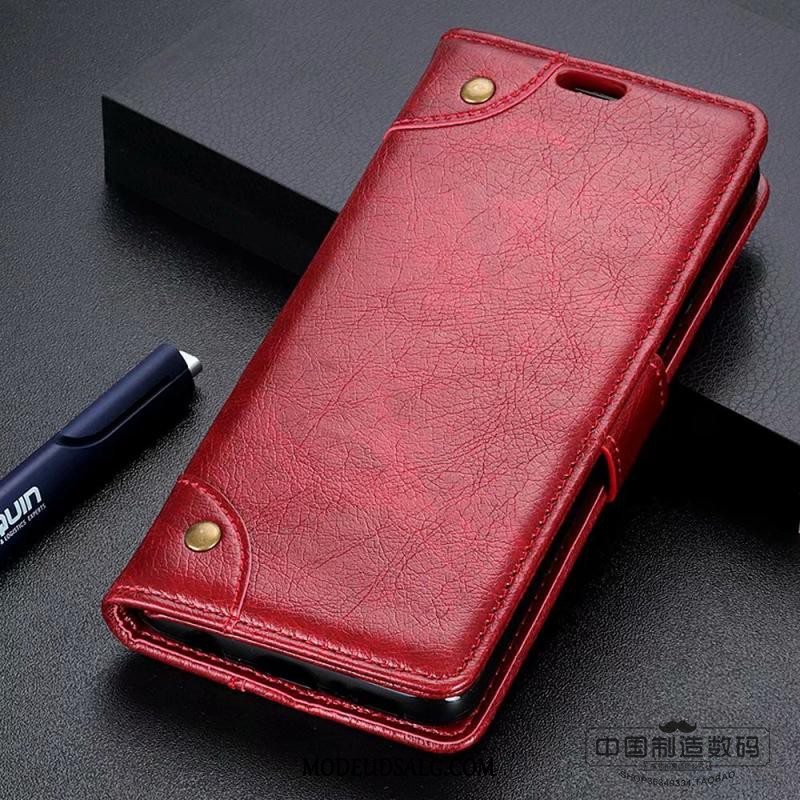 Htc Desire 12+ Etui / Cover Sort Tegnebog Beskyttelse Folio