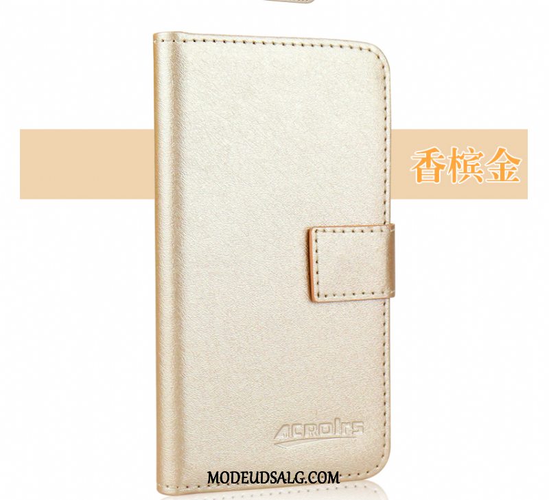 Htc Desire 12+ Etui Guld Alt Inklusive Cover Folio Lædertaske