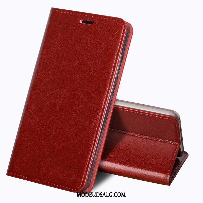 Htc Desire 12 Etui Rød Cover Business Beskyttelse Folio