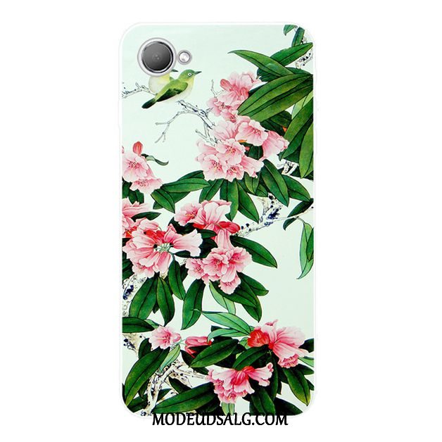 Htc Desire 12 Etui Smuk Mode Blomster Anti-fald Blød