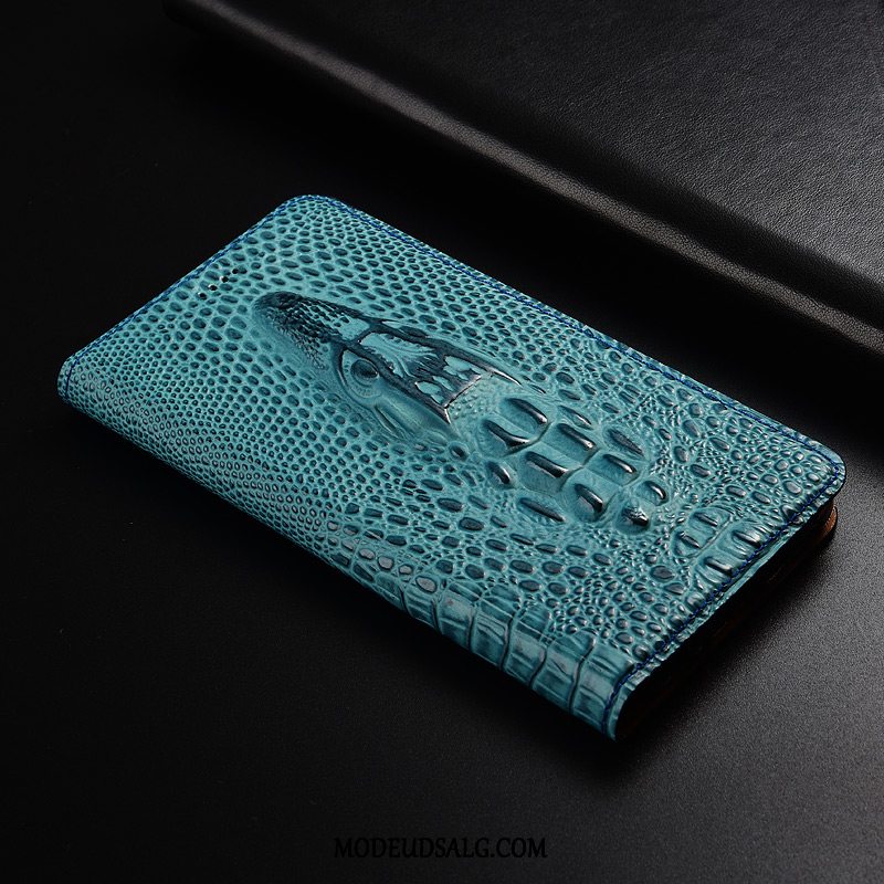 Htc Desire 12 Etui Tilpas Folio Ægte Læder Cover Beskyttelse