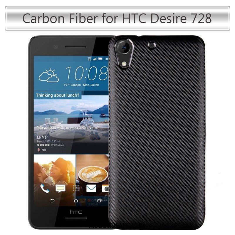 Htc Desire 728 Etui Anti-fald Blød Cover Sort Beskyttelse