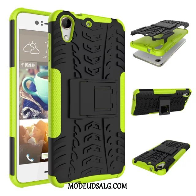 Htc Desire 728 Etui / Cover Anti-fald Bicolored Beskyttelse Blå