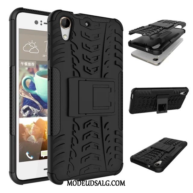 Htc Desire 728 Etui / Cover Anti-fald Bicolored Beskyttelse Blå