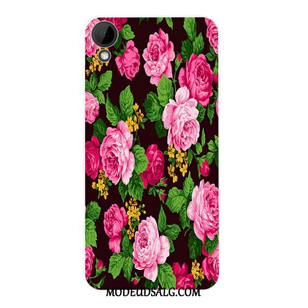 Htc Desire 825 Etui Blomster Mode Lyserød Anti-fald Smuk