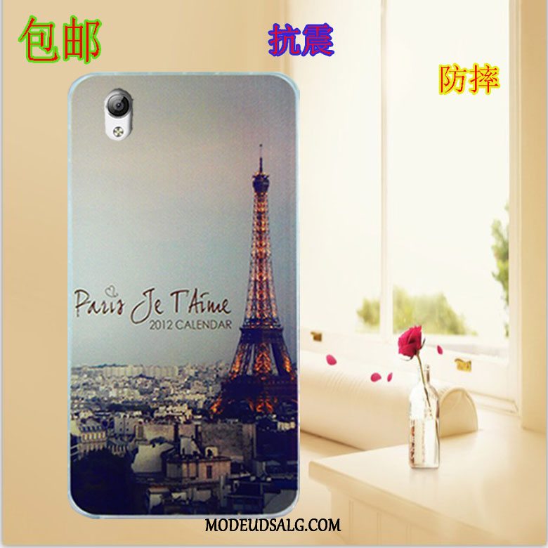 Htc Desire 825 Etui Tryk Beskyttelse Cover Hjerte Cartoon