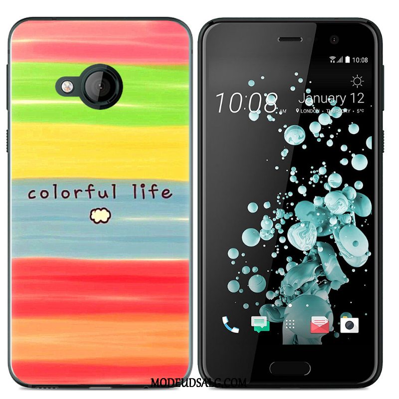 Htc U Play Etui Farve Malet Silikone Blød Cover