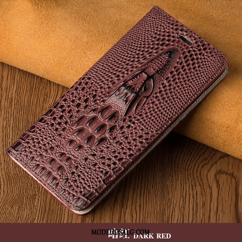 Htc U Play Etui Rød Folio Beskyttelse Cover Lædertaske