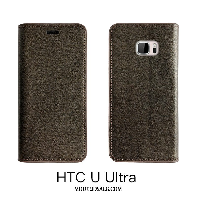 Htc U Ultra Etui / Cover Beskyttelse Læder Silke Alt Inklusive