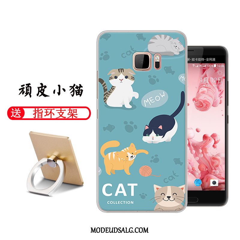 Htc U Ultra Etui Smuk Cartoon Kat Hård Cover