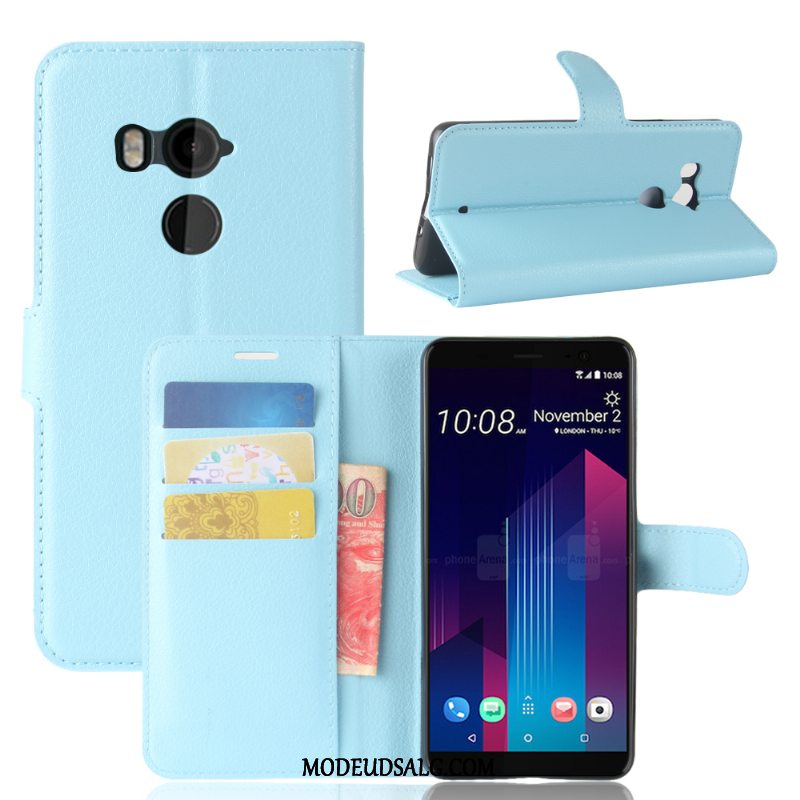 Htc U11+ Etui Alt Inklusive Rød Support Folio Kort