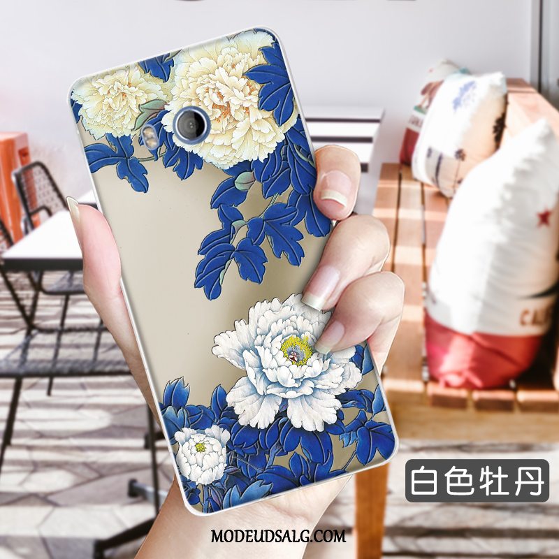 Htc U11 Etui Blomster Anti-fald Cover Trend Ny