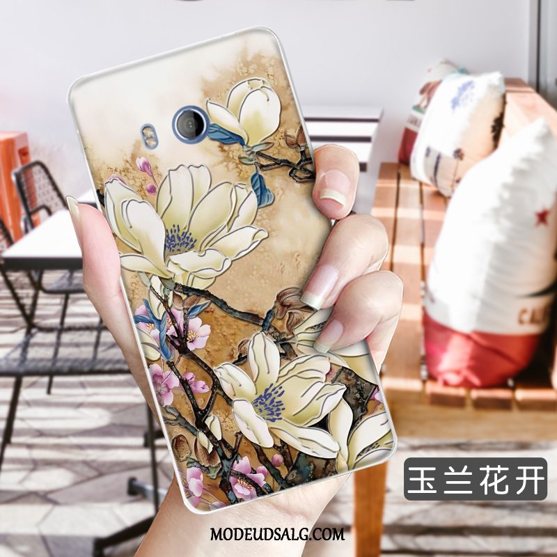 Htc U11 Etui Blomster Anti-fald Cover Trend Ny