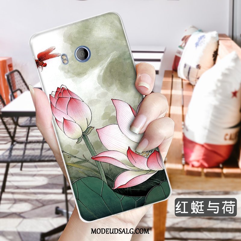 Htc U11 Etui Blomster Anti-fald Cover Trend Ny