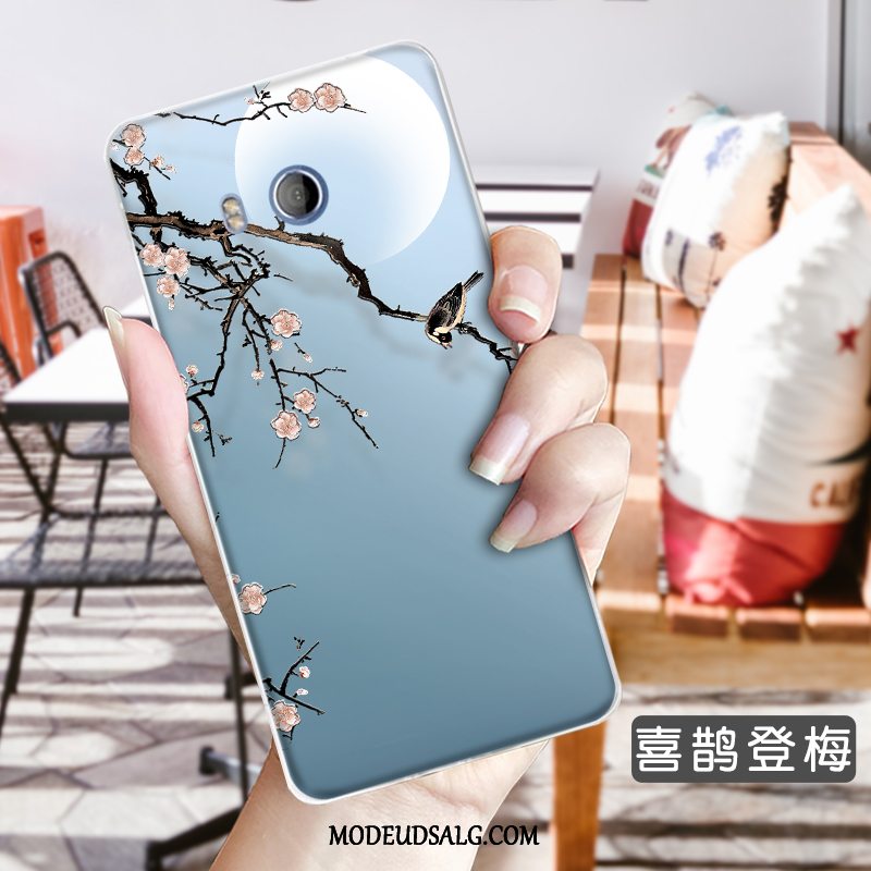 Htc U11 Etui Blomster Anti-fald Cover Trend Ny