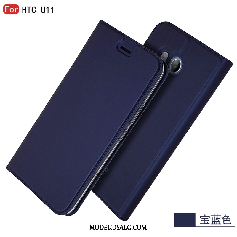 Htc U11 Etui / Cover Af Personlighed Anti-fald Kort Mørkeblå Business