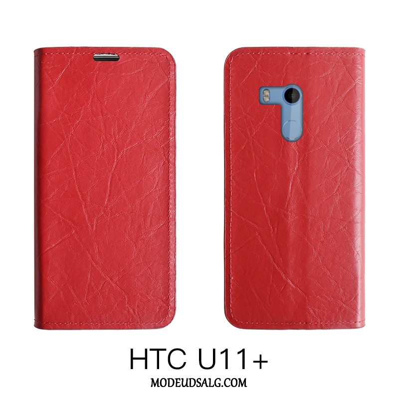 Htc U11 Etui / Cover Blød Folio Læder Tynd