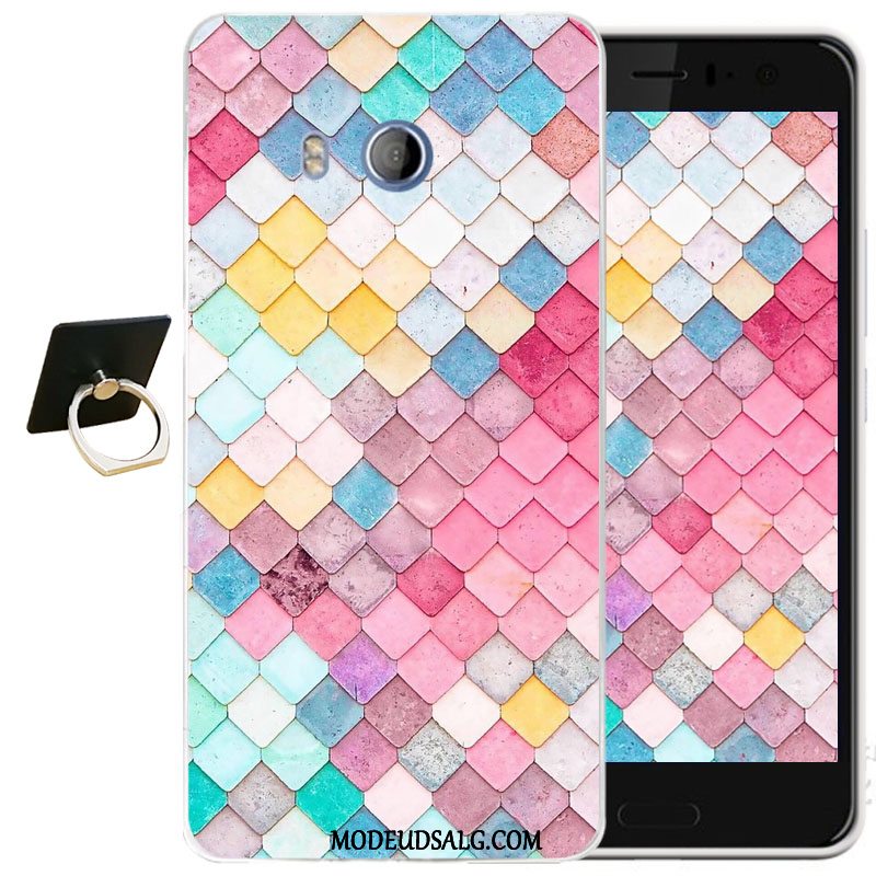 Htc U11 Etui / Cover Sort Alt Inklusive Relief Beskyttelse Blød