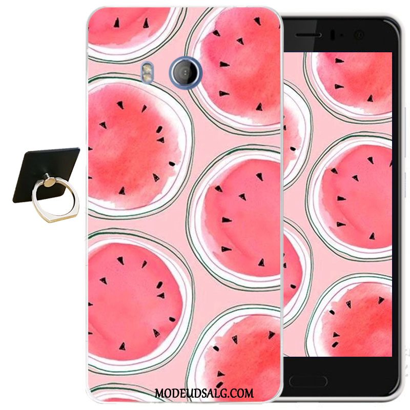 Htc U11 Etui / Cover Sort Alt Inklusive Relief Beskyttelse Blød