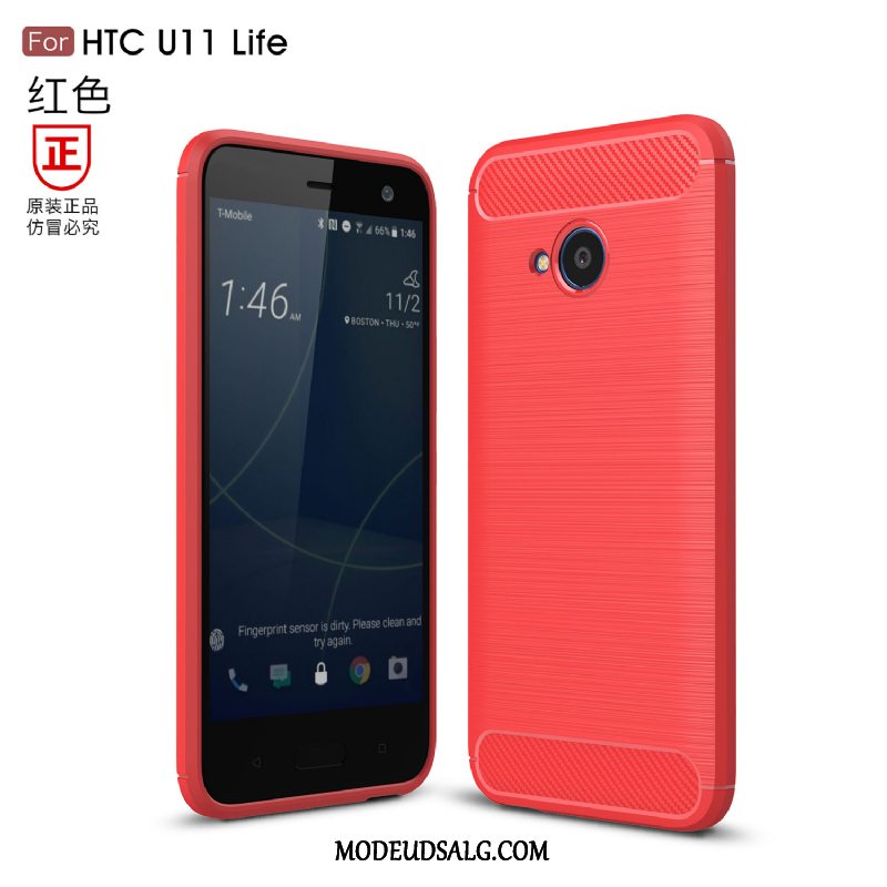 Htc U11 Life Etui / Cover Business Blød Beskyttelse Rød Silikone