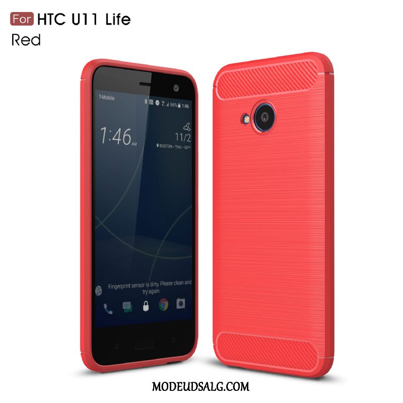 Htc U11 Life Etui / Cover Mønster Beskyttelse Læder Sort