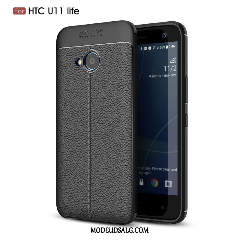 Htc U11 Life Etui / Cover Mønster Beskyttelse Læder Sort