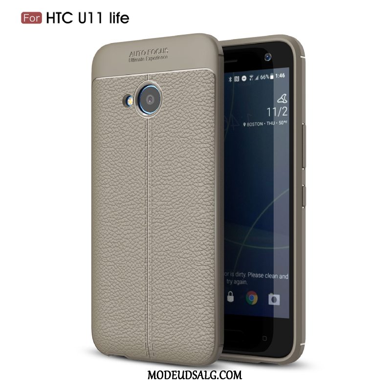 Htc U11 Life Etui / Cover Mønster Beskyttelse Læder Sort