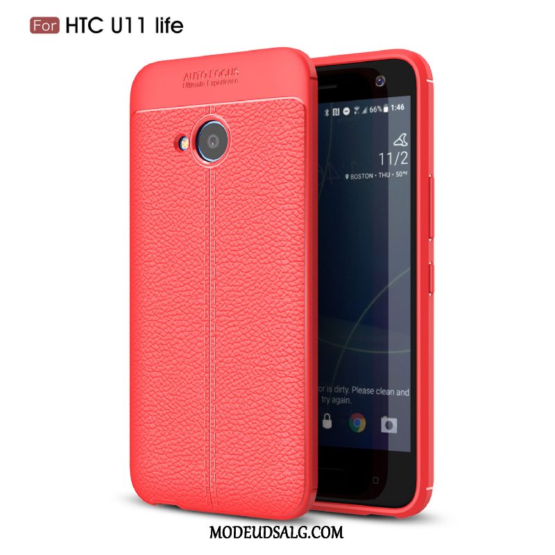 Htc U11 Life Etui / Cover Mønster Beskyttelse Læder Sort