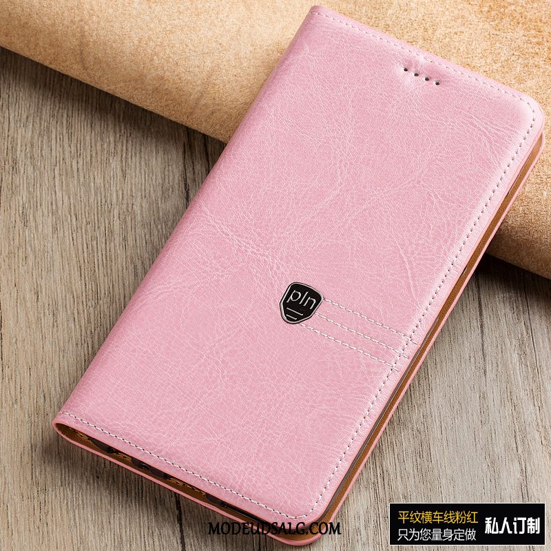 Htc U12+ Etui Beskyttelse Mønster Cover Folio Rød