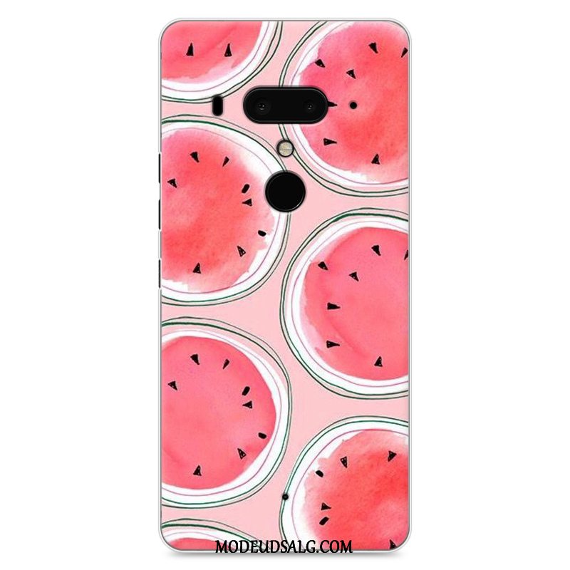 Htc U12+ Etui Cover Hård Beskyttelse Lyserød Cartoon