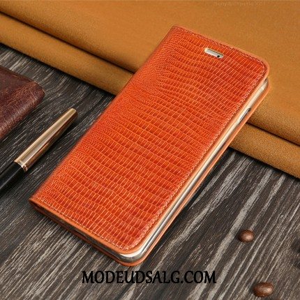 Htc U12 Life Etui / Cover Ægte Læder Folio Beskyttelse Kort High End