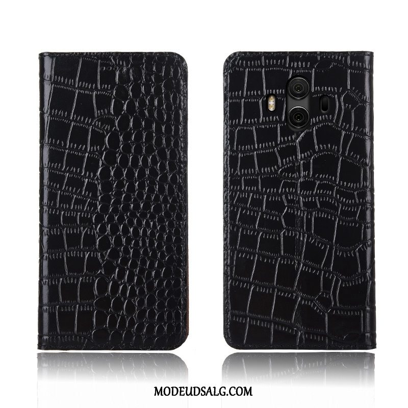 Huawei Mate 10 Etui Cover Beskyttelse Anti-fald Ægte Læder Clamshell