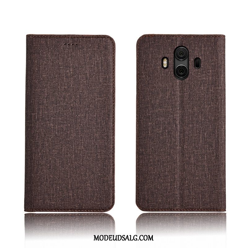 Huawei Mate 10 Etui / Cover Lædertaske Bomuld Og Linned Anti-fald Ny